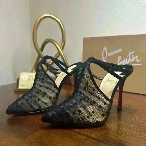 Authentic Acide lace 100mm Christian Louboutin 34.5 - Picture 4 of 9